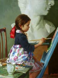 painting girl